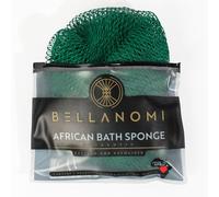 Bellanomi African Exfoliating Sponge, Authentic, Ethically Sourced From Nigeria, 114 Cm Length, For Daily Back Cleansing (Emerald Green)