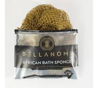 BELLANOMI African Net Sponge - Authentic Sapo Exfoliating Net, Ethically sourced from Nigeria, 45" Long Back Scrubber, Quick Dry Loofah Alternative for Gentle Exfoliation Daily Use (Olive Gold)