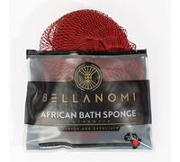 Bellanomi African peeling net sponge, authentic, ethical from Nigeria, 114.3 cm long, copper brown