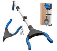 Bellanova 43"/110cm Multifunctional Folding Litter Pickers, Long Reach Grabber Stick Tool with 360° Rotating Head and Magnetic Tip, Ergonomic Handle for Elderly and Disabled
