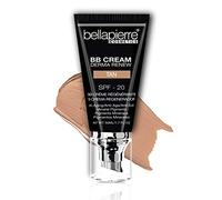 bellapierre BB Cream with SPF 20 - Tinted Sunscreen, Concealer, Matte Foundation, & Moisturizing Face Cream | Lightweight Formula + Pump Top Applicator | Non-Toxic & Paraben Free - 48 ML - Tan