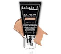 bellapierre BB Cream with SPF 20 - Tinted Sunscreen, Concealer, Matte Foundation, & Moisturizing Face Cream | Lightweight Formula + Pump Top Applicator | Non-Toxic & Paraben Free - 48 ML - Medium