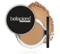 Bellapierre Compact Mineral Foundation SPF 15 - Pressed Powder Makeup Base, Concealer & Setting Powder in One, Lightweight Mineral Formula, Talc-Free, Paraben-Free, Cruelty-Free - 0.35 oz - Café