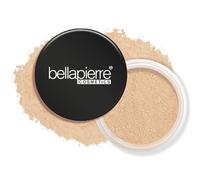 Bellapierre Loose Mineral Foundation SPF 15 - Pure Powder Base, Full Coverage Mineral Makeup, Matte Finishing & Setting, Lightweight, Talc-Free & Paraben-Free - 0.32 oz - Biscotti