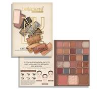 Bellapierre Nude Face & Eye Book Palette | 25 Eyeshadow Shades with Blush, Bronzer, & Highlighter | Non-Toxic & Paraben Free | Vegan & Cruelty-Free