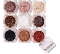 bellapierre Shimmer, Eye Shadow Powder 9-Stack Bella + Free Eyeshadow Brush #35