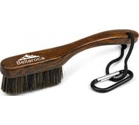 BELLAROCA® Climbing Brush with Rope and Carabiner - Rosewood Handle, Synthetic Bristles, Rock Climbing Brush and Bouldering Brush for Indoor and Outdoor Chalk Removal