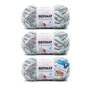 Bella's Crafts Bernat Yarn Pipsqueak Yarn, 3.5 Oz, 3-Pack - Seaspray Varg - Bundle with Stitch Markers (Seaspray Varg)