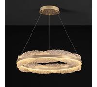Bellastein LED Modern Lamp Restaurant Light Gold Luxury Living Room Pendant Lights Circular Pendant Lamp Hall Lights Designer Creative Ceiling Lighting Bedroom (D60cm)