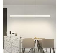 Bellastein LED Pendant Lights, Office Pendant Lights, Modern Pendant Lights, Minimalist up and Down Lighting, bar Counter Lighting fixtures (White, 150cm)