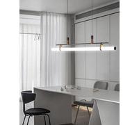 Bellastein Modern LED Pendant Lamp, Dimmable Dining Table Pendant Light, Black, 150cm