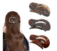 BellaStella 3 Pcs Korean Large Matte Hair Claw Clips for Thick Hair Premium Strong Hold Long Thin Thick Hair Clips Fashion Big Hairclip Hair Accessories Clutches Women and Girls
