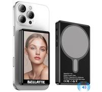 Bellatte Vlog Selfie Monitor Screen for iPhone & Android, 4K 30fps Recording, Wireless Screen Mirroring, Built-in Speaker, Magnetic Mount & Remote Control for Vlogging, Live Streaming, TikTok, YouTube