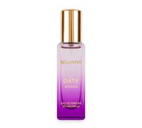BellaVita Luxury DATE Eau de Parfum Travel Size Edition 20 ml | Long-Lasting Mini Perfumes for Women | Notes: Red Fruit, Pink Pepper & Jasmine | Compact Pocket Perfume for Women | Cruelty-Free Perfume