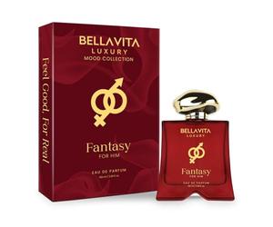 Bellavita Luxury Fantasy for him Eau de Parfum | 100 ml (3.4 fl.oz.) | Perfume for Men | Oriental-Spicy, Apple, Clove, and Cedarwood Notes | Long Lasting Men's Fragrance