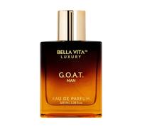 Bellavita Luxury G.O.A.T. Eau de Parfum | Citrus, Woody Scent profile with Bergamot, Lavender, and Pepper Top notes | 100 ml | Perfume for Men | Best gift for Valentine's Day