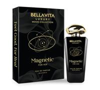 Bellavita Luxury Magnetic for her Eau de Parfum | 100 ml (3.4 fl.oz.) | Perfume for Women | Floral-Gourmand, Cassis, Rose, and Caramel Notes | Long Lasting Women's Fragrance
