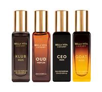BELLAVITA LUXURY Men's Gift Set For Him 4 x 20ml EDP | Size: 100ml BELLAVITA LUXURY Multicolor 100ml