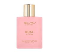Bellavita Luxury ROSE Eau de Parfum | 100 ml (3.4 fl.oz.) | Perfume for Women | Fresh, Floral Peach, Jasmine, and Ambery Musk Notes | Long Lasting Women's Day Special Fragrance