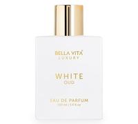 Bellavita Luxury White Oud Eau de Parfum | 100 ml (3.4 fl.oz.) | Perfume for Men and Women | Fruity, Artemisia Lemon, Freesia, and Tobacco Notes | Long Lasting Unisex Fragrance