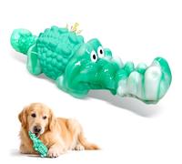 BellaWagg Dog Chew Toys for Aggressive Chewers: Tough Squeaky Alligator Toy for Small, Medium, Large Breed to Keep Them Busy & Clean Teeth and Reduce Boredom or Stress Relief