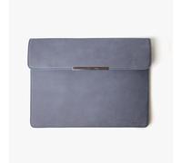 Bellblock Laptop Sleeve/Case Cover for 13, 13.3, 13.6 & 14 Inch Laptops | Water-Resistant MacBook Air/Pro M1/M2 Sleeve Bag | Slim Protective Vegan Leather Laptop Case | Pack of 1 (Steel Blue)