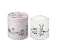 Belle and Boo Boo and Friends Fine China Money Box in Hatbox, White