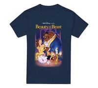 Belle Beast Cover T-Shirt Navy Beauty And The Beast Navy M
