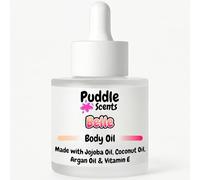 Belle Body Oil - 30ml in Frosted White Glass Bottle - With 4 Natural Oils - Perfume Scent - Branded Gift Box - Vegan Friendly - Puddle of Wax - Made in the UK