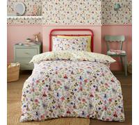 Belle & Boo Garden Friends Reversible Cotton Duvet Cover Set White - Double - White