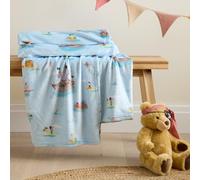 Belle & Boo Pirates Cosy Fleece 150x200cm Blanket Throw Blue