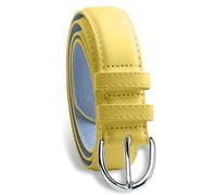 Belle Donne Small to Plus Size Belt Women, Bonded Leather, Silver Polished Buckle, Belts for Women, For Ladies Dress n Jeans
