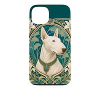 Belle Epoque Bull Terrier Dog Mom Dad Art Case for iPhone 13