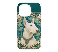 Belle Epoque Bull Terrier Dog Mom Dad Art Case for iPhone 13 Pro