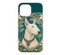 Belle Epoque Bull Terrier Dog Mom Dad Art Case for iPhone 13 Pro Max