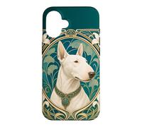 Belle Epoque Bull Terrier Dog Mom Dad Art Case for iPhone 16