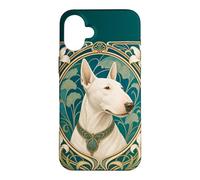 Belle Epoque Bull Terrier Dog Mom Dad Art Case for iPhone 16 Plus