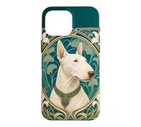 Belle Epoque Bull Terrier Dog Mom Dad Art Case for iPhone 16 Pro Max