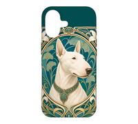 Belle Epoque Bull Terrier Dog Mom Dad Art Case for iPhone 17