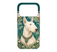Belle Epoque Bull Terrier Dog Mom Dad Art Case for iPhone 17 Pro