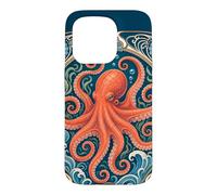 Belle Epoque Octopus Vintage Ocean Art Case for iPhone 15 Pro