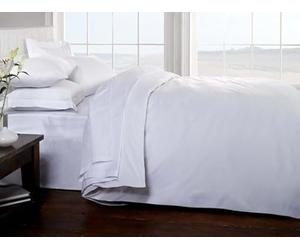 Belle Maison - 100% Cotton 400TC Duvet Cover - White - Single