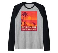 Belle Mare, Flacq, Holiday Island Mauritius Vintage Design Raglan Baseball Tee