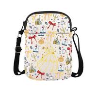 Belle Merch Beauty Movie Inspired Gift Fairy Tales Idea Princess Belle Lover Messenger Bag Beast Fans Gift (CB, Glass Rose-PY1)