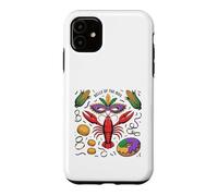 Belle of the Boil Mardi Gras Crawfish Design Case for iPhone 11
