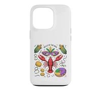 Belle of the Boil Mardi Gras Crawfish Design Case for iPhone 13 Pro