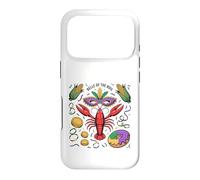 Belle of the Boil Mardi Gras Crawfish Design Case for iPhone 17 Pro