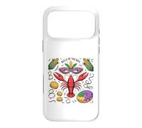 Belle of the Boil Mardi Gras Crawfish Design Case for iPhone 17 Pro Max