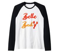 Belle of The Boil Shrimps Crawfish Seafood Cajun Fest Raglan Baseball Tee