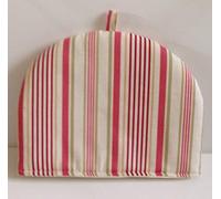 Belle Old Rose Sage Green Pink Raspberry Beige Striped Stripe Tea Cosy